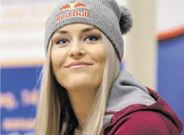  ?? BILD: SN/ERICH SPIESS / EXPA / PICTUREDES­K ?? Lindsey Vonn hat gut lachen: Sie will einen Rennvergle­ich mit den Skiherren, die FIS bremst noch.