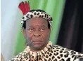  ??  ?? King Goodwill Zwelithini.