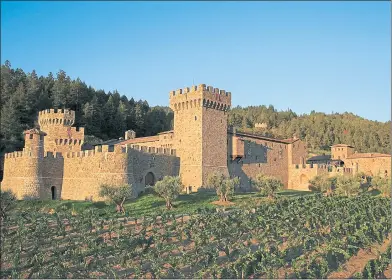  ?? PHOTO BY JIM SULLIVAN ?? Kids will revel in the chance to see Castello di Amorosa, a winery modeled after a 13th-century Tuscan castle, complete with dungeon.