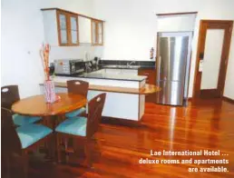  ??  ?? Lae Internatio­nal Hotel … deluxe rooms and apartments are available.