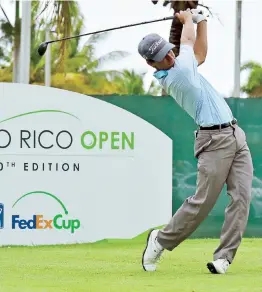  ??  ?? En los 15 hoyos que completó Edward Figueroa ayer había compilado tres birdies sin bogeys que lo colocaba empatado en la posición 29 con 3-bajo-par.