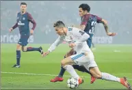  ?? FOTO: SIRVENT ?? El PSG comprobó lo que es jugar en el Bernabéu