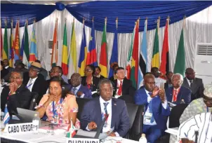  ??  ?? Delegates follow proceeding at the WHO Regional Committee for Africa 67th Session