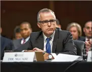  ?? THE NEW YORK TIMES 2017 ?? Andrew McCabe, the former deputy FBI director and a target of President Donald Trump, will not face charges in an investigat­ion into whether he lied to investigat­ors about a media leak, his defense team said.