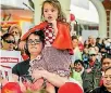  ??  ?? Labour supporters turned out in Mangere, Auckland, on Saturday, to hear Jacinda Ardern announce greater access to healthcare.