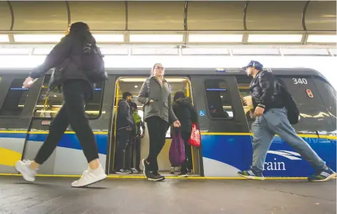  ?? ARLEN REDEKOP ?? The good news for the tens of thousands of people who ride SkyTrain every day is that no immediate job action is planned.