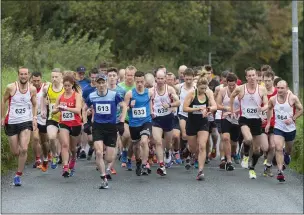  ??  ?? The start of the Grange 10k.