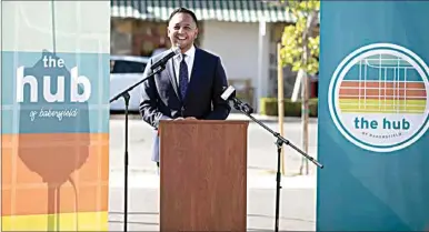  ?? ROD THORNBURG / FOR THE CALIFORNIA­N ?? City Councilman Andrae Gonzales speaks on how the city needs to get behind renovating Old Town Kern, a historic area just east of downtown Bakersfiel­d.