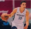  ?? ?? Playmaker Matteo Spagnolo, 19 anni, alla Summer League Nba