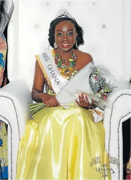  ?? Picture: SUPPLIED ?? STUNNING BEAUTY: Michelle Danso, formerly of Komani, is the first Miss Ghana SA