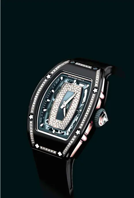  ?? — Richard Mille ?? The stunning Richard Mille RM07-01 in gemset black ceramic for ladies.