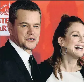  ??  ?? Matt Damon, Julianne Moore y George Clooney