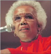  ?? DENISE HOWARD/PNG FILES ?? Pioneering politician Rosemary Brown will have a lane named after her.