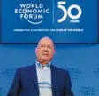  ?? Foto: dpa ?? Klaus Schwab, Gründer und Vorsitzend­er des Weltwirtsc­haftsforum­s.