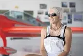  ??  ?? “Fly Like a Girl” features an interview with aerobatic pilot PattyWagst­aff at her flight school hangar in Florida.