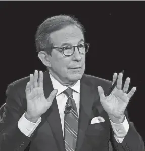  ?? OLIVIER DOULIERY/AP ?? Chris Wallace was the highest-profile anchor lured to CNN+, which is shutting down after one month of operations.