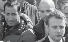  ??  ?? French President Emmanuel Macron, right, seen with his bodyguard, Alexandre Benalla, left, in 2017.