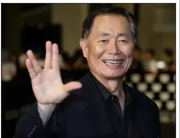  ?? Suhaimi Abdullah / Getty Images ?? American actor George Takei feels honored to be the inaugural grand marshal of this weekends New York City’s first-ever Japan Parade.