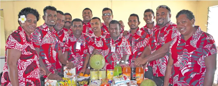  ?? Photo: Shratika Naidu ?? Staff members of the Land Transport Authority in Labasa presented Christmas gifts and groceries to the Labasa Senior Citizens’ Home on December 22. 2017.