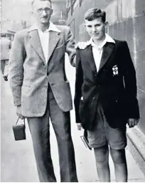  ??  ?? Cable minded: A young Vince with his father,
Len, at Westminste­r in the 1950s