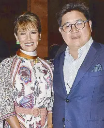  ??  ?? SSI Group Inc. president Anton Huang with wife Nina