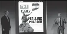  ?? BRENDAN MCDERMID REUTERS ?? Journalism professor Jeff Jarvis says an attempt to recreate the newspaper experience in tablet form is like putting “old wine in new casks.”