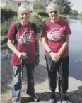  ??  ?? Margaret and Rosemary by Chichester Canal