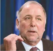  ?? JACQUES BOISSINOT LA PRESSE CANADIENNE ?? L’ex-ministre libéral a été victime d’une commotion cérébrale.