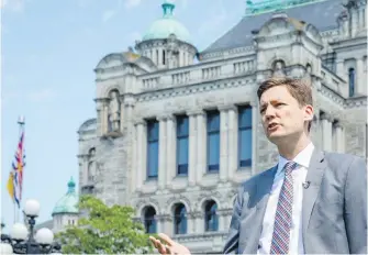  ?? BUSINESS IN VANCOUVER ?? The decision to restart criminal trials is in the hands of B.C. Attorney General David Eby, Lawrie McFarlane writes.