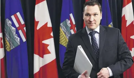  ?? ED KAISER ?? “Our province is an export province,” says Deron Bilous, economic developmen­t and trade minister. Bilous had the highest travel budget of all NDP MLAs in 2016. Premier Rachel Notley’s was second.