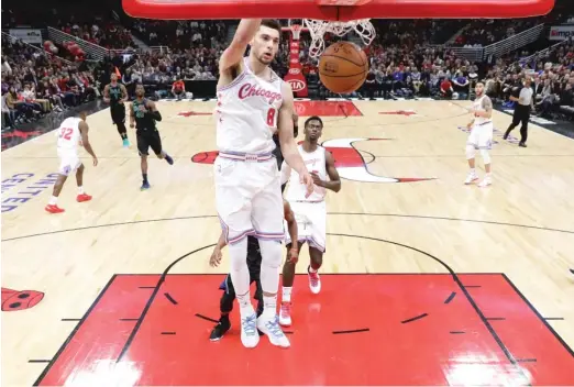  ?? AP ?? Guard Zach LaVine, 23, said he didn’t have any ill will toward the Bulls, who gave him an offer lower than the one he received in the Kings’ offer sheet.