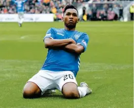  ?? FOTO TWITTER ?? Alfredo Morelos va camino a convertirs­e en uno de los 10 colombiano­s con más goles en Europa en la historia.