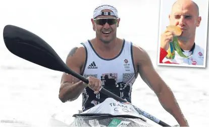  ??  ?? Liam Heath paddled his way to K1 200m gold yesterday.