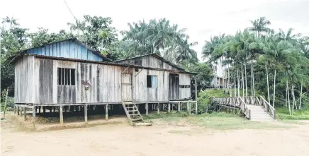  ?? — AFP photos ?? A view of a house in San Martin de Amacayacu community, in the Amazon region, Colombia.