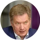  ??  ?? President Sauli Niinistö