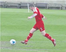  ?? ?? Ryan Rivis hit a hat-trick for Wombleton Wanderers