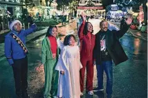  ?? Prime Video ?? Thaddeus J. Mixson, from left, Genneya Walton, Madison Thomas, Tracee Ellis Ross and Eddie Murphy star in the comedy “Candy Cane Lane.”