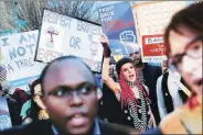  ?? Reuters ?? Transgende­r activists protest near the White House.