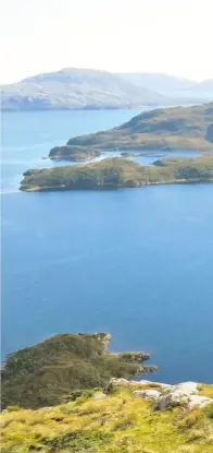  ??  ?? A hike rewards the crew with the view of Patagonia’s beautifull­y deserted wilderness