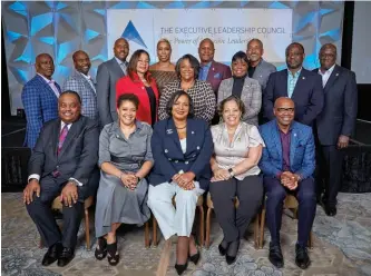  ??  ?? the ELC board of Directors. tonie Leatherber­ry, board chair, front row center; Crystal E. Ashby, interim president and CEO, second row center.