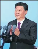  ?? LI XUEREN / XINHUA ?? President Xi Jinping declares the 14th National Games open at Xi’an Olympic Center Stadium in Xi’an, capital of Shaanxi province, on Sept 15 evening.