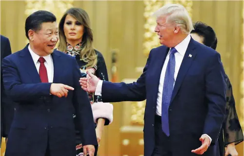  ?? — AP ?? United States President Donald Trump met Chinese President Xi Jinping earlier this year in Beijing.