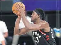  ?? JOE MURPHY GETTY IMAGES ?? The Raptors’ Pascal Siakam says understand­ing he can’t be at his best every night is “part of my growth as a player.”