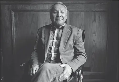  ?? JASON FRANSON/FILES ?? Joe Dion, chairman and CEO of Frog Lake Energy Resources Corp., an oil and gas company wholly owned by the Frog Lake First Nation in Alberta, says there’s a ripe opportunit­y for aboriginal­s “to work with projects, government­s, and take leadership.