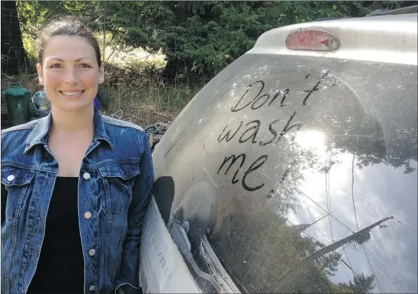  ?? — ANDREA MCLUCKIE ?? ‘Water stress is always a concern,’ says Gabriola Island trustee Melanie Mamoser. ‘Our well goes dry every summer.’