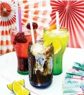  ?? Scott Price ?? Make a dirty soda by combining soda and syrup, plus a fruity and creamy element