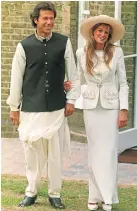  ?? Picture: Getty Images/Sean Dempsey ?? Imran Khan and Jemima Goldsmith outside Richmond Registry Office after their wedding.