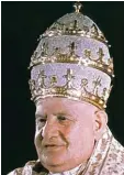  ?? Foto: dpa ?? Papst Johannes der 23. trug 1958 noch die Tiara Krone. im Jahr