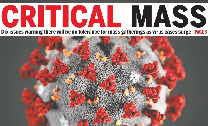  ?? U.S. CENTERS FOR DISEASE CONTROL AND PREVENTION ?? This handout reveals ultrastruc­tural morphology exhibited by coronaviru­ses. Note the spikes that adorn the surface of the virus, which impart the look of a corona surroundin­g the particle. A novel coronaviru­s was identified as the cause of the outbreak of respirator­y illness first detected in Wuhan, China, in 2019.