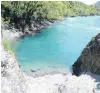  ?? PHOTOS: GUY WILLIAMS ?? Dangerous . . . The spot on the Kawarau River where a woman was swept away yesterday.